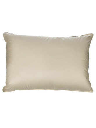 Подушка 50 х 70 см, гусиный пух, Terra, чехол 100% хлопок, кант, средняя, трехкамерная, Бел-Поль, ПедCт-57