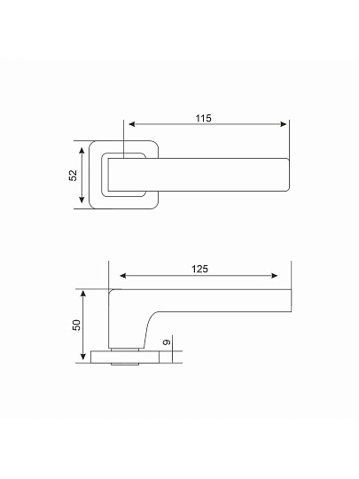 Комплект для сантехнической двери Аллюр, КОЛОМБО SN+L7050S SN+BK-S1 SN/CP(2380/S7050), 15202, никель матовый, алюминиевый сплав