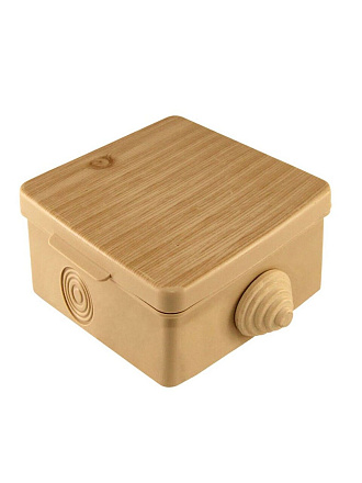 Коробка распаячная, открытая, 65х65х50 мм, TDM Electric, с крышкой, 4 входа, сосна, IP54, SQ1401-0711