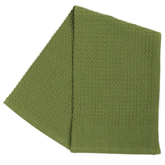 Полотенце кухонное вафельное, 35х60 см, Belezza, Элиза, зеленое, Узбекистан, 6140585