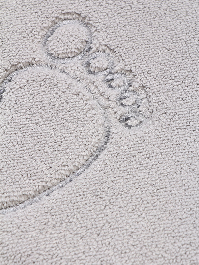 Коврик для ванной, 0.5х0.8 м, полиэстер, голубой, Silvano, Ножки, Y4-11473