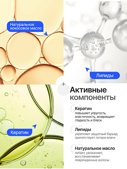 Бальзам-ополаскиватель для поврежденных волос, Mixit, Re:Start Keratin Bomb, Восстанавливающий, 1 л