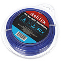 Леска для триммера 3 мм, 50 м, треугольник, Bartex, синяя, блистер