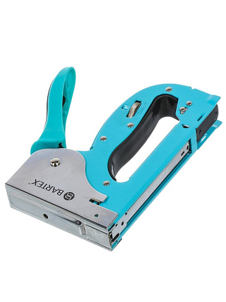 Степлер мебельный металл, регулируемый, 4-14 мм, тип скоб 53, Bartex