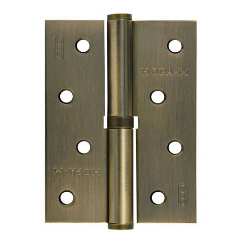 Петля для деревянных дверей, Нора-М, 100х70х2.5 мм, правая, 750-ECO, 15441, бронза