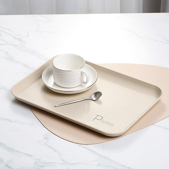 Поднос пластик, 25.5х36 см, прямоугольный, Y4-9249