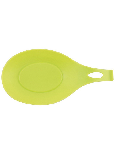 Подставка для ложки, силикон, 20х9.5 см, зеленая, Mallony, Prima, 007234