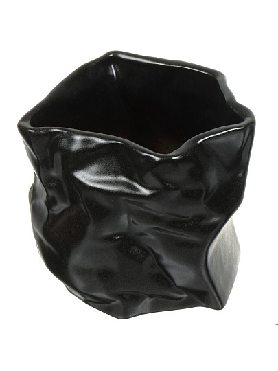 Кашпо керамика, черное, Креатив 1 Сорт, 10 001 269