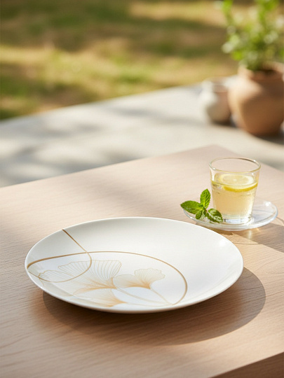 Тарелка десертная стеклокерамика, 20.5 см, круглая, Версаль, Luminarc, X2761