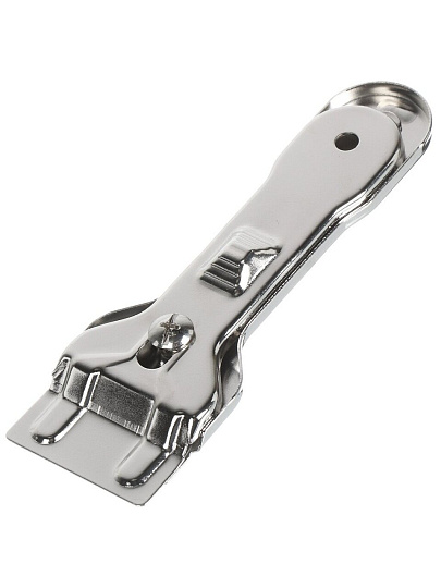 Скребок для стеклокерамики металл, 4.6х14 см, Y4-8921