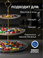Ваза для фруктов, 3 яруса, стекло, 21, 27, 33 см,, Y4-6579 - фото 4