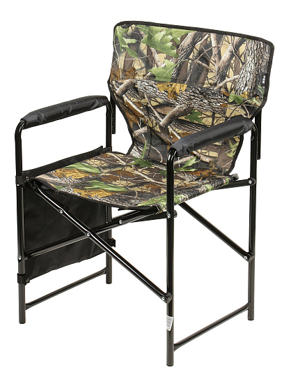 Кресло складное 50х56х86 см, камуфляж лесное, ткань водоотталкивающая, с карманом, 120 кг, Nika, КС2-LM/Л
