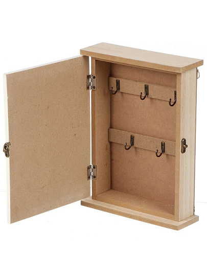 Ключница Дом, 19.5х25.5х5.8 см, МДФ, металл, 5 крючков, A200175