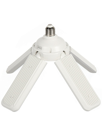 Лампа светодиодная E27, 65 Вт, 230 В, 4000 К, холодный белый свет, General Lighting Systems, GLDEN-HPBR-6, раскладная 4 лопасти, 661619