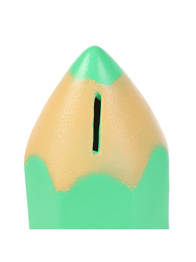 Копилка Карандаш, 9х9х21 см, гипс, 12 0016 07, зеленая