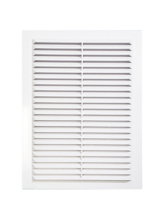 Решетка вентиляционная пластик, 130х130 мм, с сеткой, Viento, 1313В