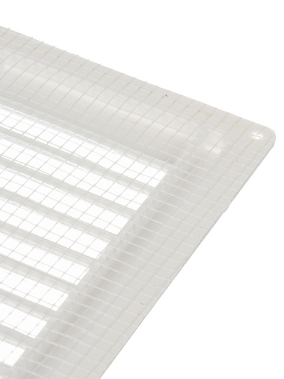 Решетка вентиляционная пластик, 150х150 мм, с сеткой, Viento, 1515ЭС