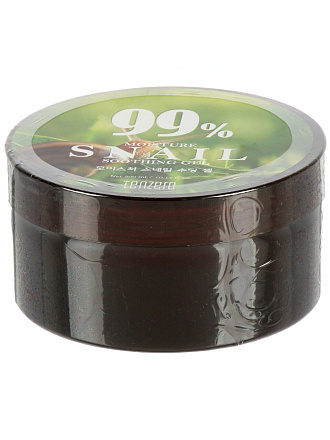 Гель-эссенция для лица и тела, Tenzero, Moisture Snail Soothing Gel, восстановление, для всех типов кожи, 300 мл, с муцином улитки