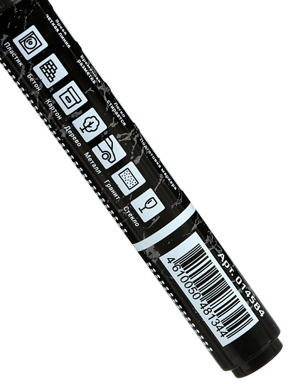 Маркер меловой для временной разметки, стираемый, черный, Lekon, Mel, 14584