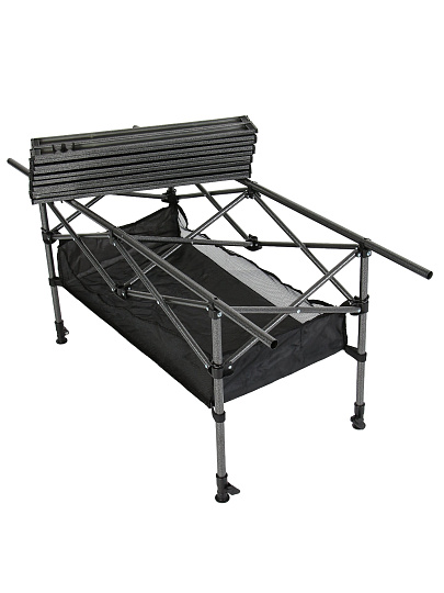 Стол складной металл, прямоугольный, 120х55х50-80 см, C010194