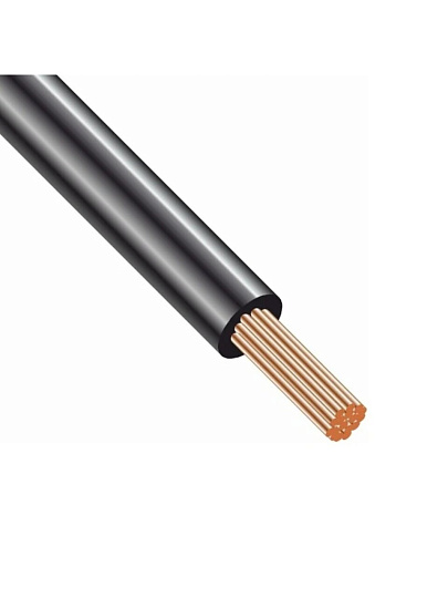 Провод ПуГВ нг LS (A) (ПВЗ), 1х1 мм², 500 м, медь, черный, ККЗ, KKZ40-00010369
