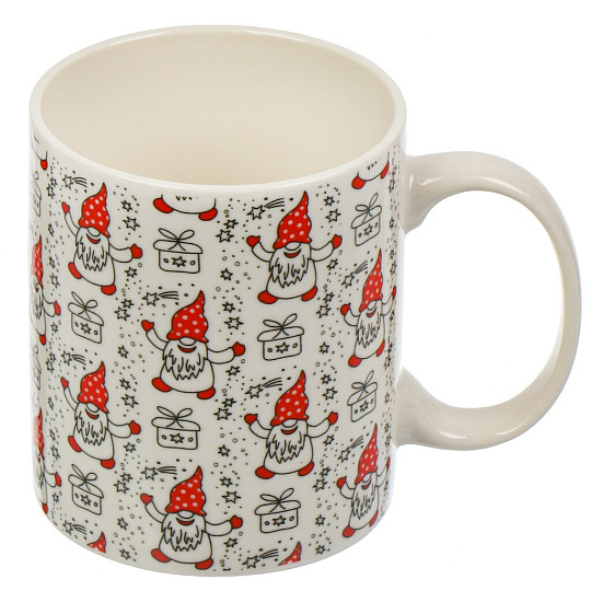 Кружка фарфор, 350 мл, Гномы, New Bone China, Olaff, 221-08004