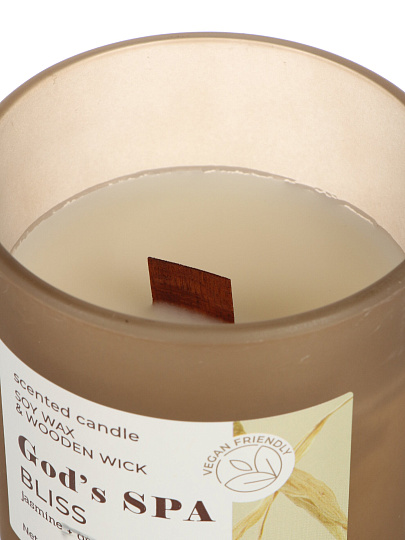 Свеча ароматизированная, 9х8х8 см, в стакане, Bartek Candles, Божий бальзам, 150 гр