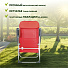 Кресло складное пляжное 60х60х112 см, красное, сетка, 100 кг, Green Days, YTBC048-3 - фото 13
