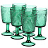 Бокал для вина, 330 мл, стекло, 6 шт, Листья, зеленые, Y6-10182 - фото 3