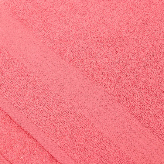 Полотенце кухонное махровое, 35х60 см, Вышневолоцкий текстиль, Жаккардовый бордюр, темно-розовое, Россия, Ж1-3560.120.375