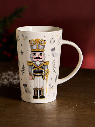Набор подарочный фарфор, дерево, Щелкунчик, кружка, 385 мл, ёлочная игрушка, Lefard, 580-095