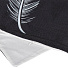 Наволочка декоративная Перо белое на черном, 100% полиэстер, 43 х 43 см, Y8-2855 - фото 2