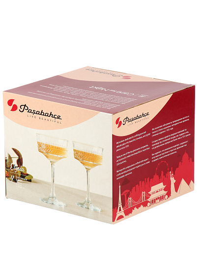 Бокал для шампанского, 260 мл, стекло, 4 шт, Pasabahce, Элизия, 440436B