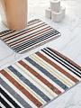 Коврик для ванной и туалета, 0.5х0.8 м, микрофиб, полосатый, Y4-9950