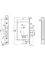 Замок врезной Зенит, ЗВ1.010, БП-00012706, без ручки, цилиндровый, никель - фото 2