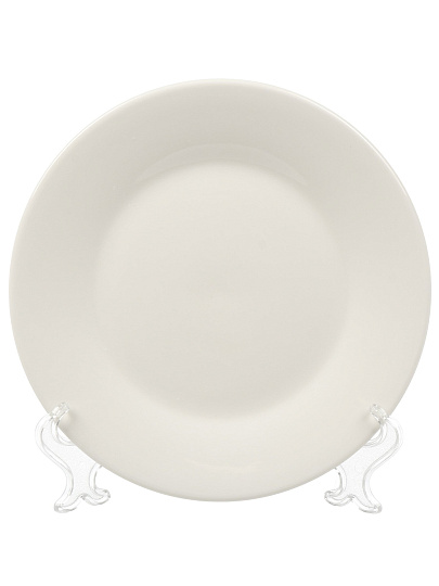 Тарелка десертная, фарфор, 20 см, круглая, Лейна, Jewel, ПС0003-37, белая