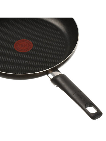 Сковорода алюминий, 24 см, антипригарное покрытие, Tefal, Easy Plus, 042 37 124