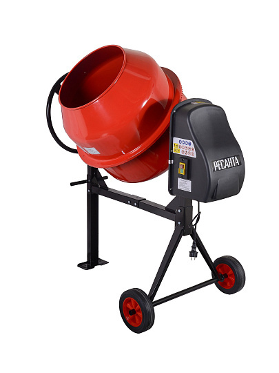 Бетоносмеситель Ресанта, БМ-160Ч, 160 л, 700 Вт, 220 В, чугунный венец