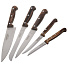 Набор ножей 6 предметов, нержавеющая сталь, рукоятка дерево, с подставкой, дерево, Tramontina, Poliwood, 21199/983-TR - фото 3