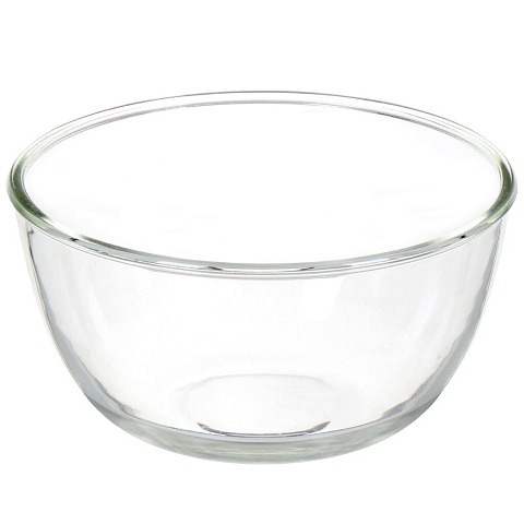 Салатник жаропрочное стекло, круглый, 20.3х10.5 см, 2 л, Daniks, HSW200, прозрачный