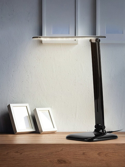 Светильник настольный 10 Вт, черный, Эра, NLED-462-10W-BK, 22х264, Б0031613