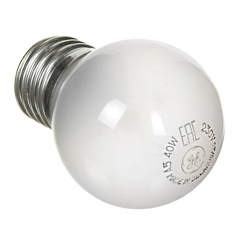 Лампа накаливания General Electric матовый шар GE 40D1/FR/E27, 40 Вт, E27
