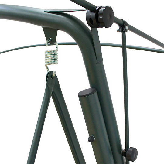 Качели садовые 4-местные, 232х125х195 см, 380 кг, Arno, Оазис Люкс+, раскладываются в кровать, с москитной сеткой, бордовые, 2016-КД-40/Л+, металл