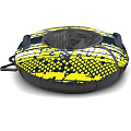 Санки-ватрушка Nika, Kids, 85 см, 90 кг, с буксировочным тросом, с ручками, усиленная камера, усиленные швы, лимонные, ТБ2К-85/32 - фото 4