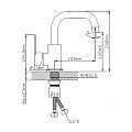 Смеситель для раковины, Potato, с картриджем, P10303S-2 - фото 4