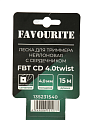 Леска для триммера 4 мм, 15 м, витой квадрат, Favourite, FBT CD 4.0twist, с сердечником, нейлон - фото 5