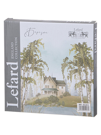 Тарелка закусочная, фарфор, 20.5 см, круглая, Березки, Lefard, 85-2013, белая