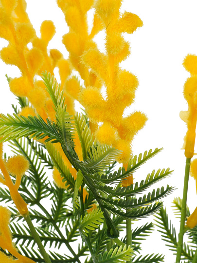 Цветок искусственный декоративный пасхальный, Мимоза, 38 см, в ассортименте, F49-97