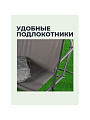 Качели садовые 2-местные, 135х110х153 см, 110 кг, Ирэн, серые, C060010, металл - фото 3