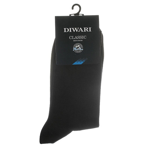 Носки для мужчин, хлопок, Diwari, Classic, 000, графит, р. 25, 5С-08 СП